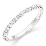 9ct White Gold Diamond Wedding Ring | 0004995 | Beaverbrooks the Jewellers
