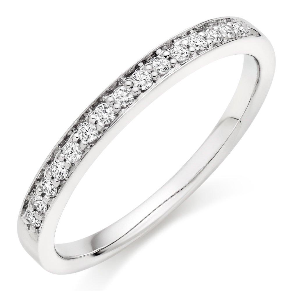 9ct white deals gold diamond band