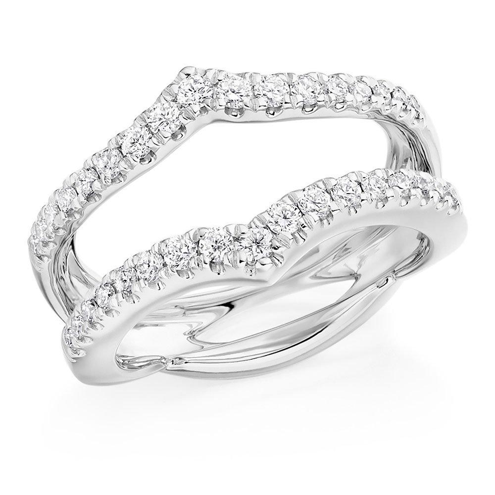 Platinum Diamond Silhouette Ring | 0110617 | Beaverbrooks the Jewellers