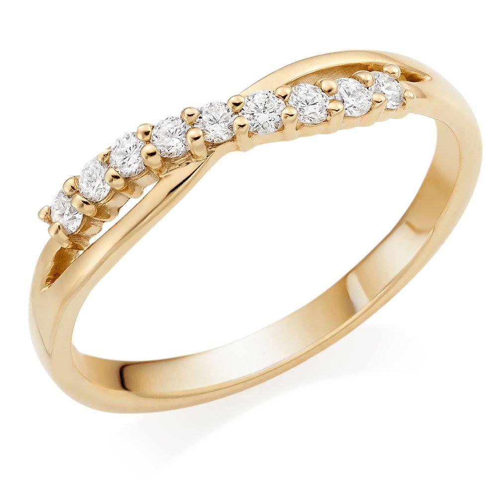 18ct Yellow Gold Diamond Wedding Ring