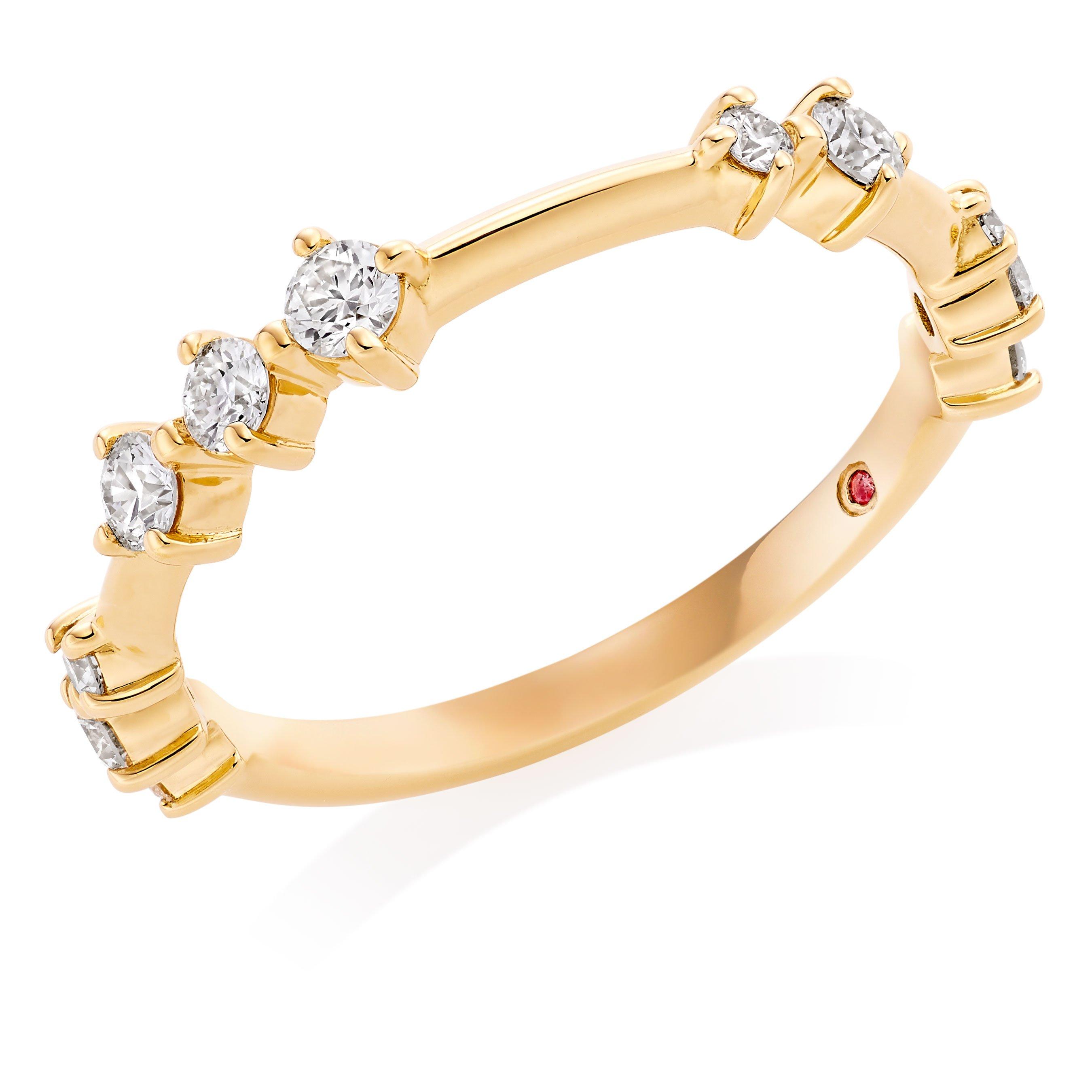 Hearts On Fire Love Code 18ct Yellow Gold Diamond Ring