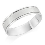 Platinum Satin Men's Wedding Ring