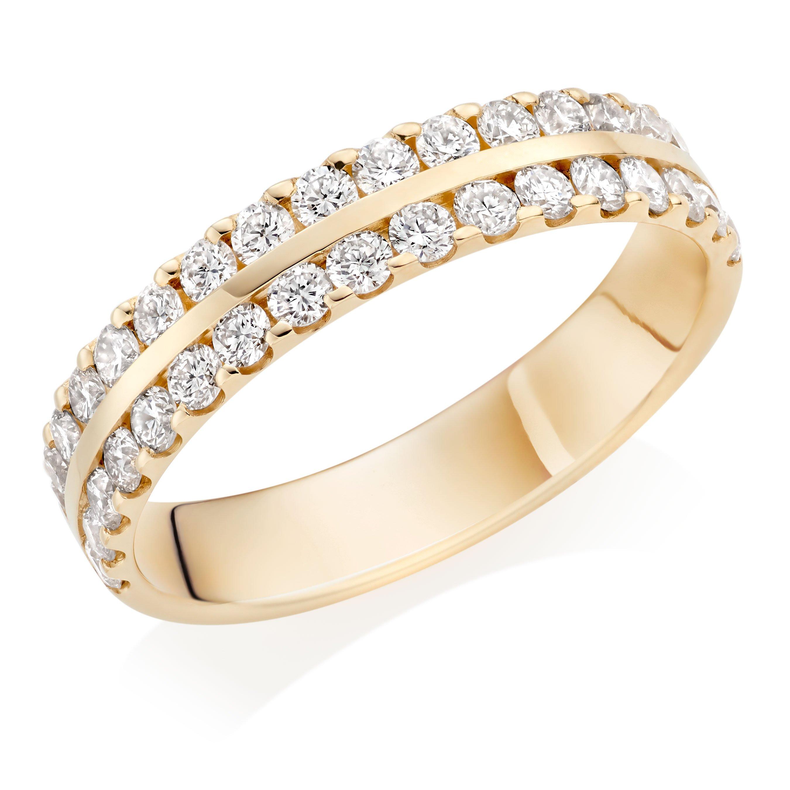 18ct Gold Diamond Halo Ring | 0100727 | Beaverbrooks the Jewellers