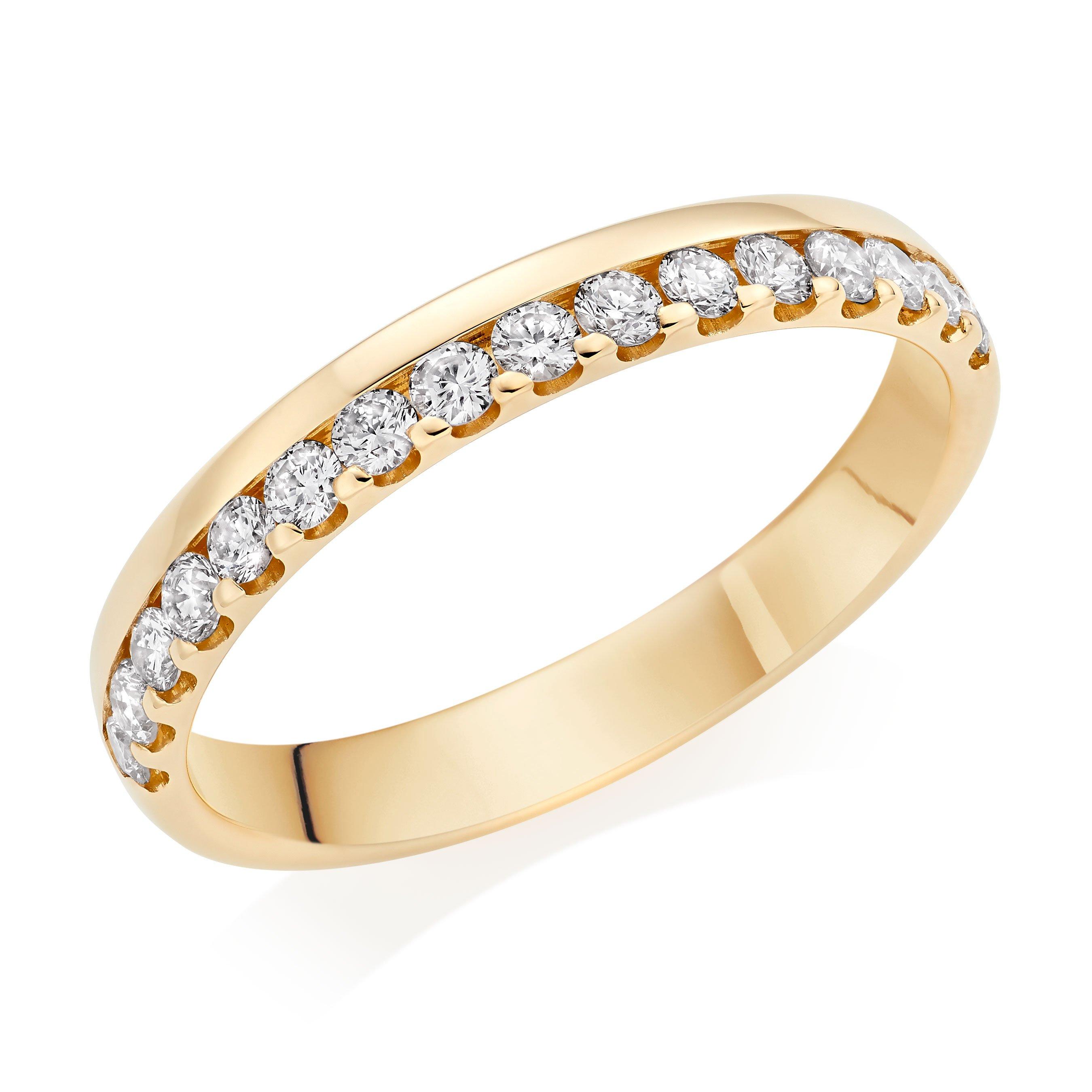 18ct Yellow Gold Diamond Wedding Ring