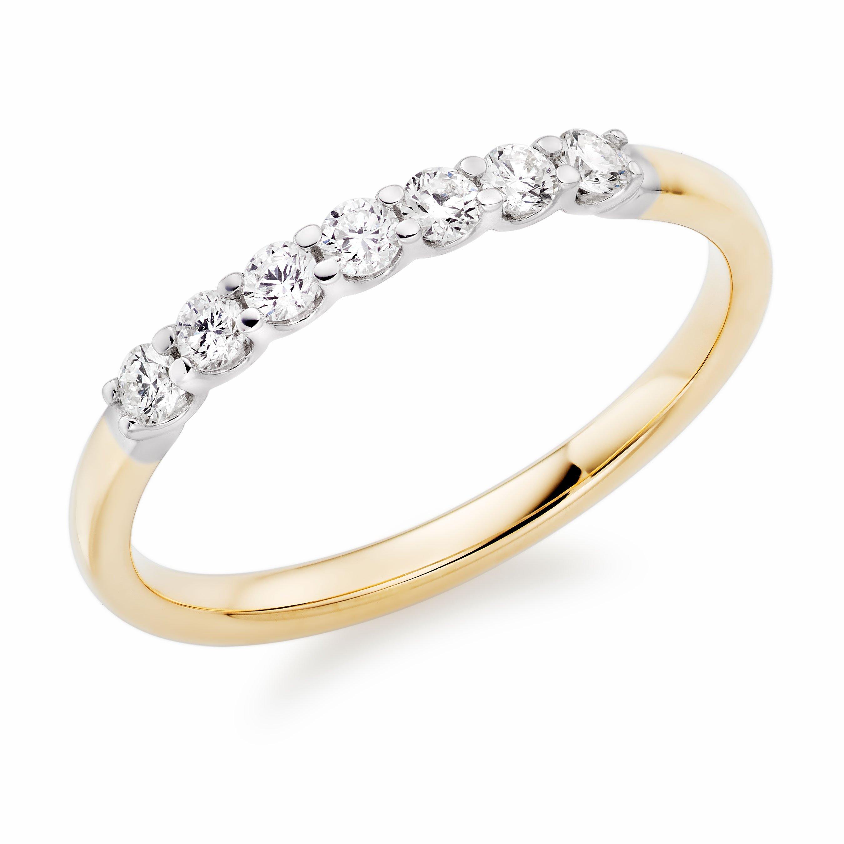 9ct Yellow Gold Diamond 2mm Wedding Ring