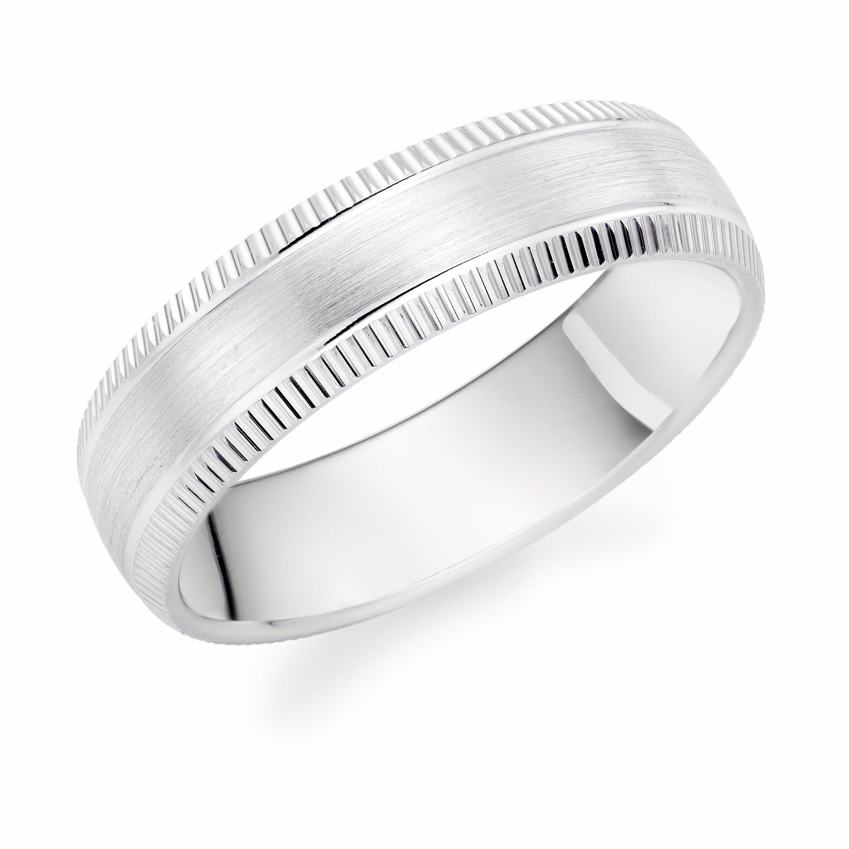 Platinum Fancy Men's Wedding Ring