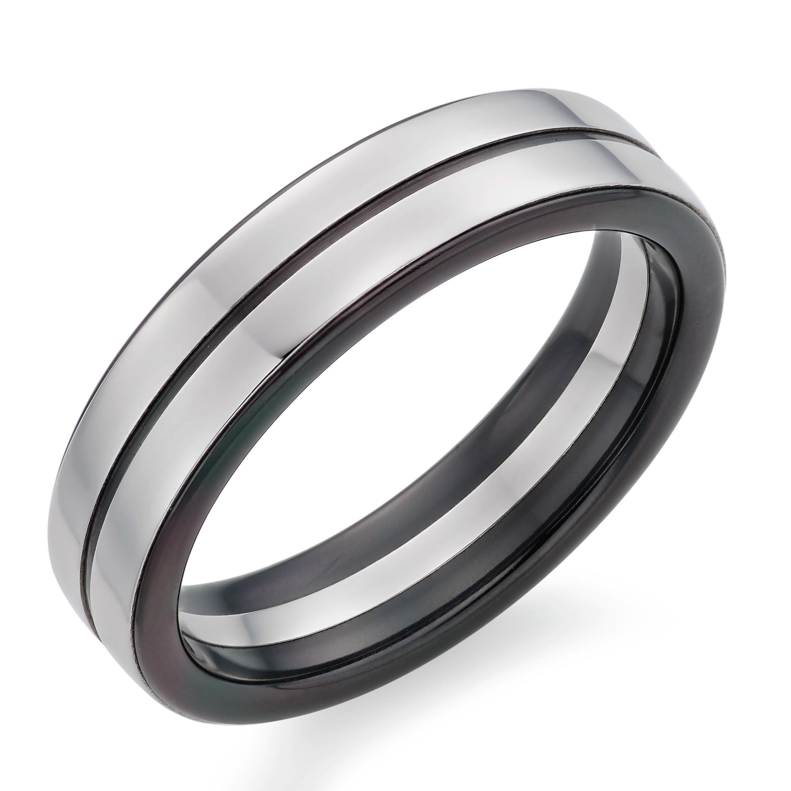 Zirconium men's deals wedding band