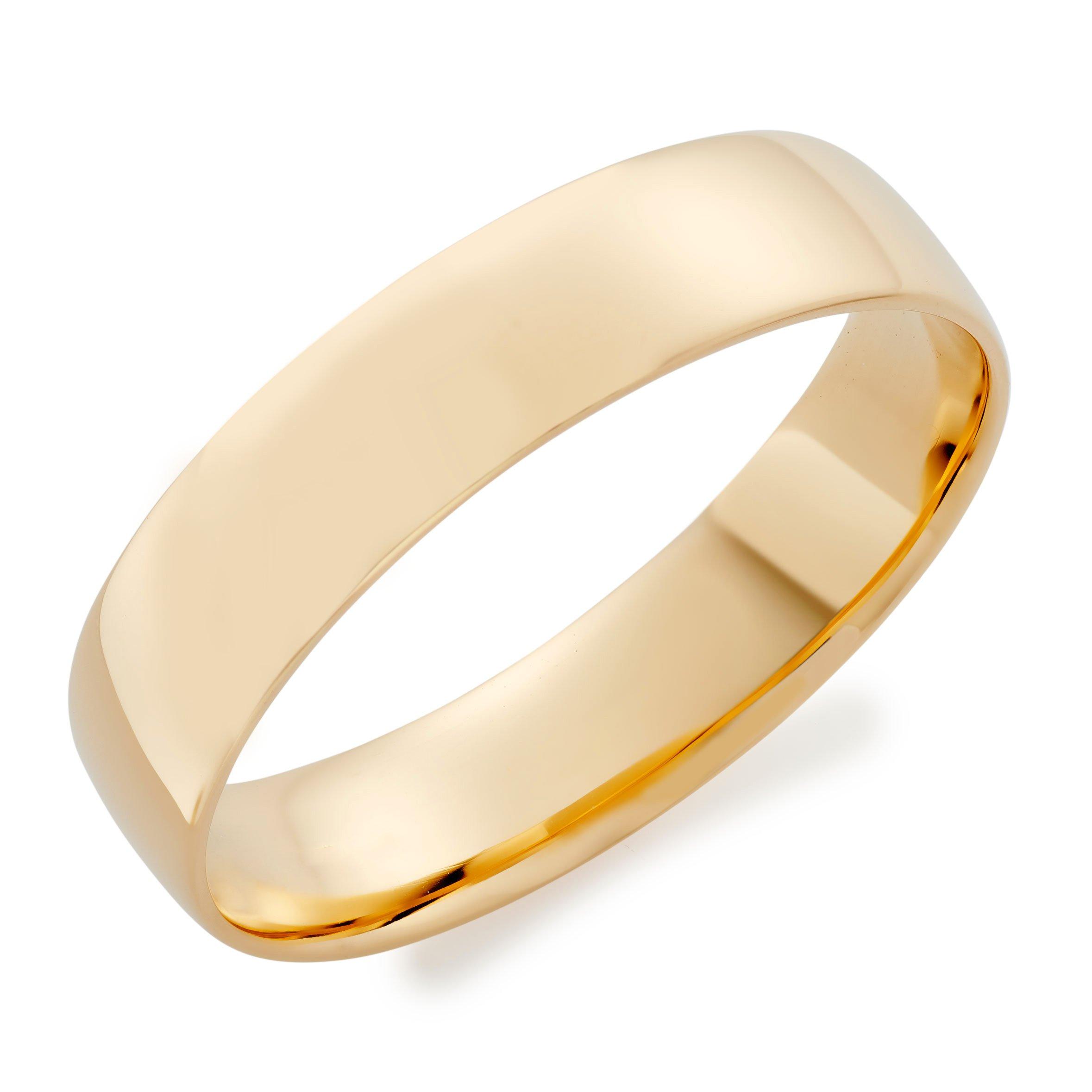 Beaverbrooks 18ct Yellow Gold Men’s Wedding Ring