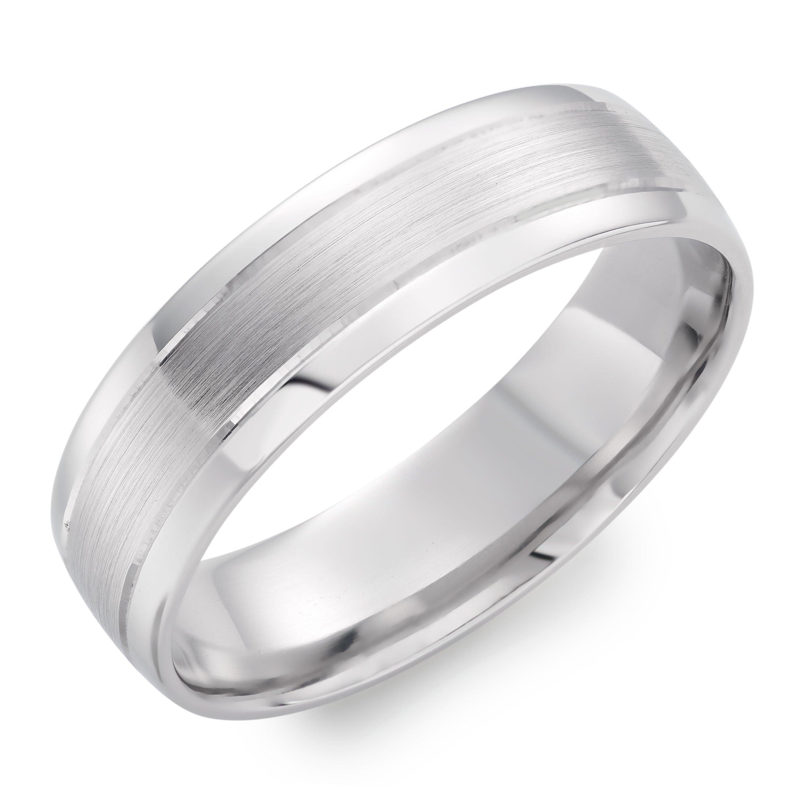 Silver platinum hot sale ring price