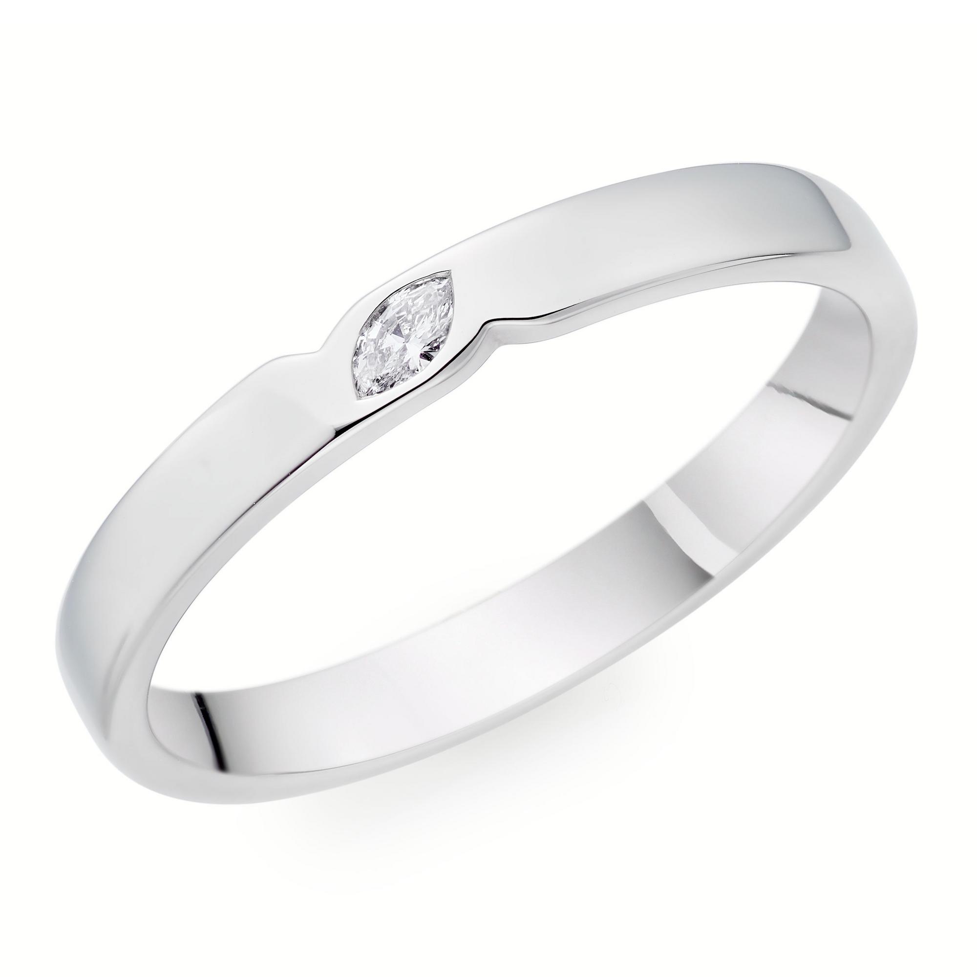 Platinum Diamond Wedding Ring
                