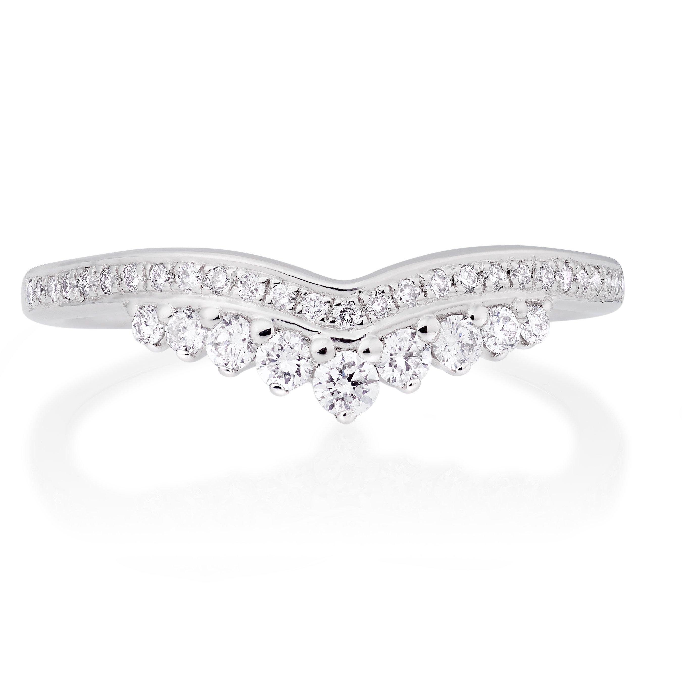 Platinum Diamond Half Eternity Wedding Ring | 0140601 | Beaverbrooks ...