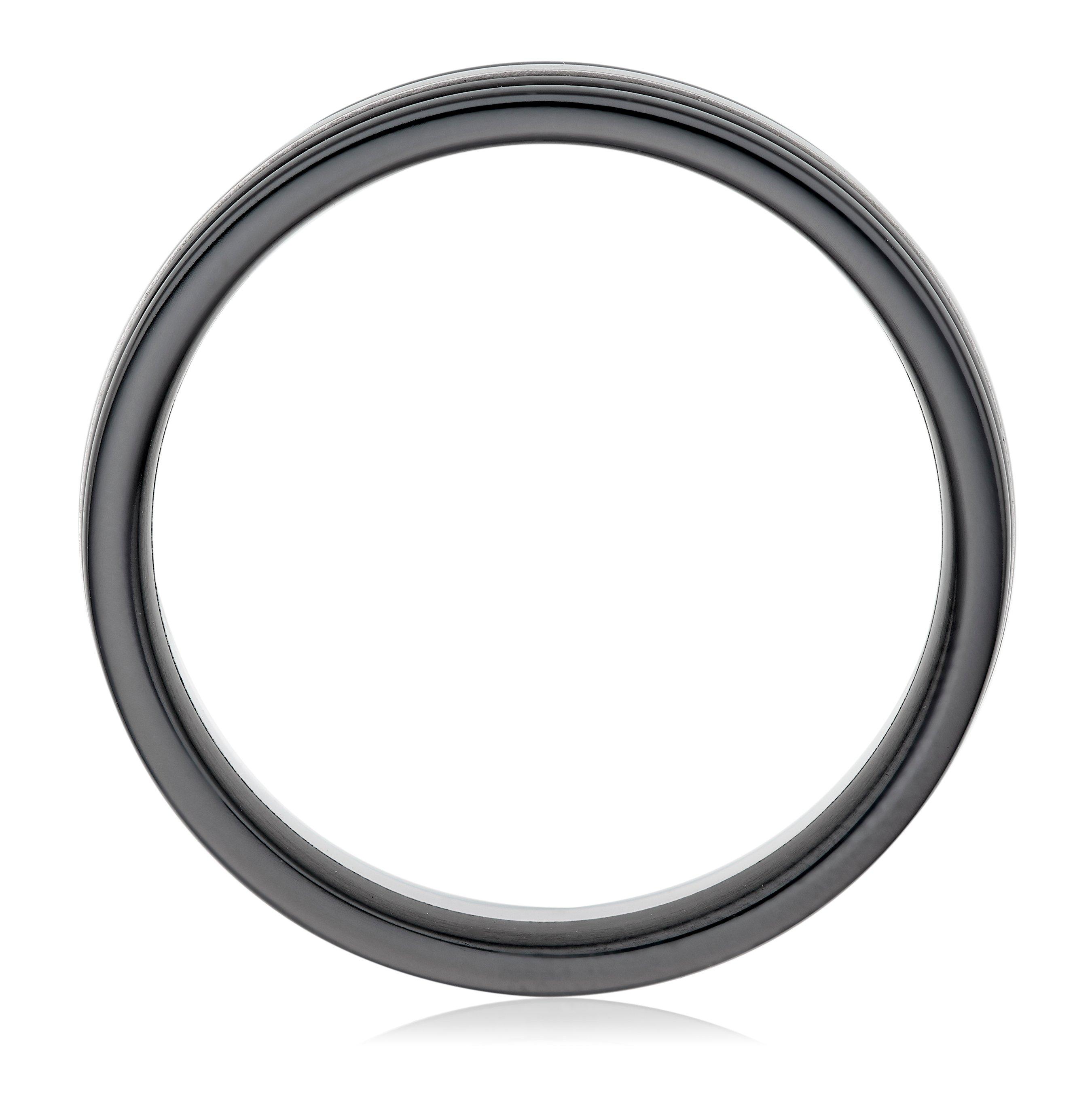Platinum and Zirconium 5mm Men’s Wedding Ring