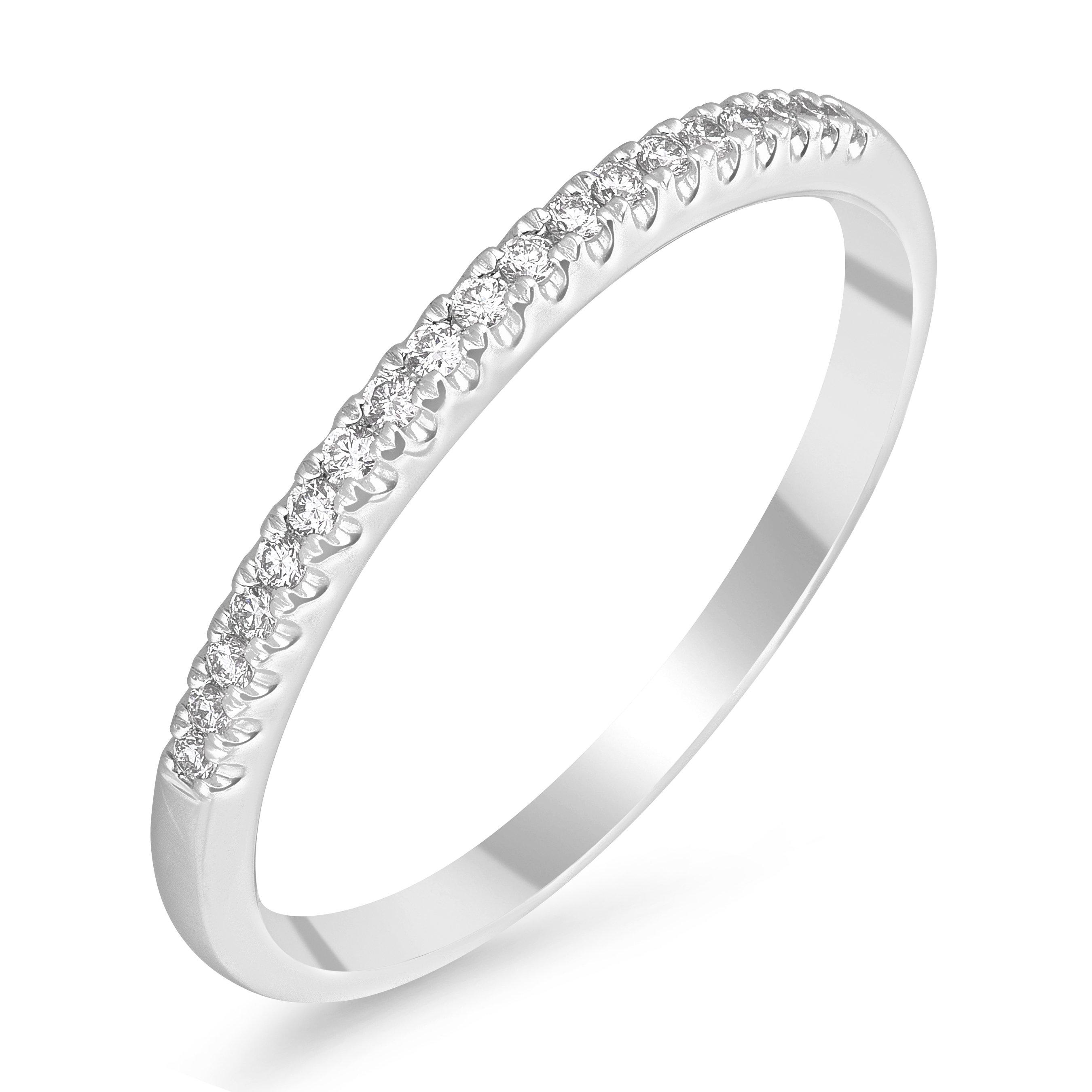 Beaverbrooks Platinum Diamond 1.5mm Ladies Wedding Ring