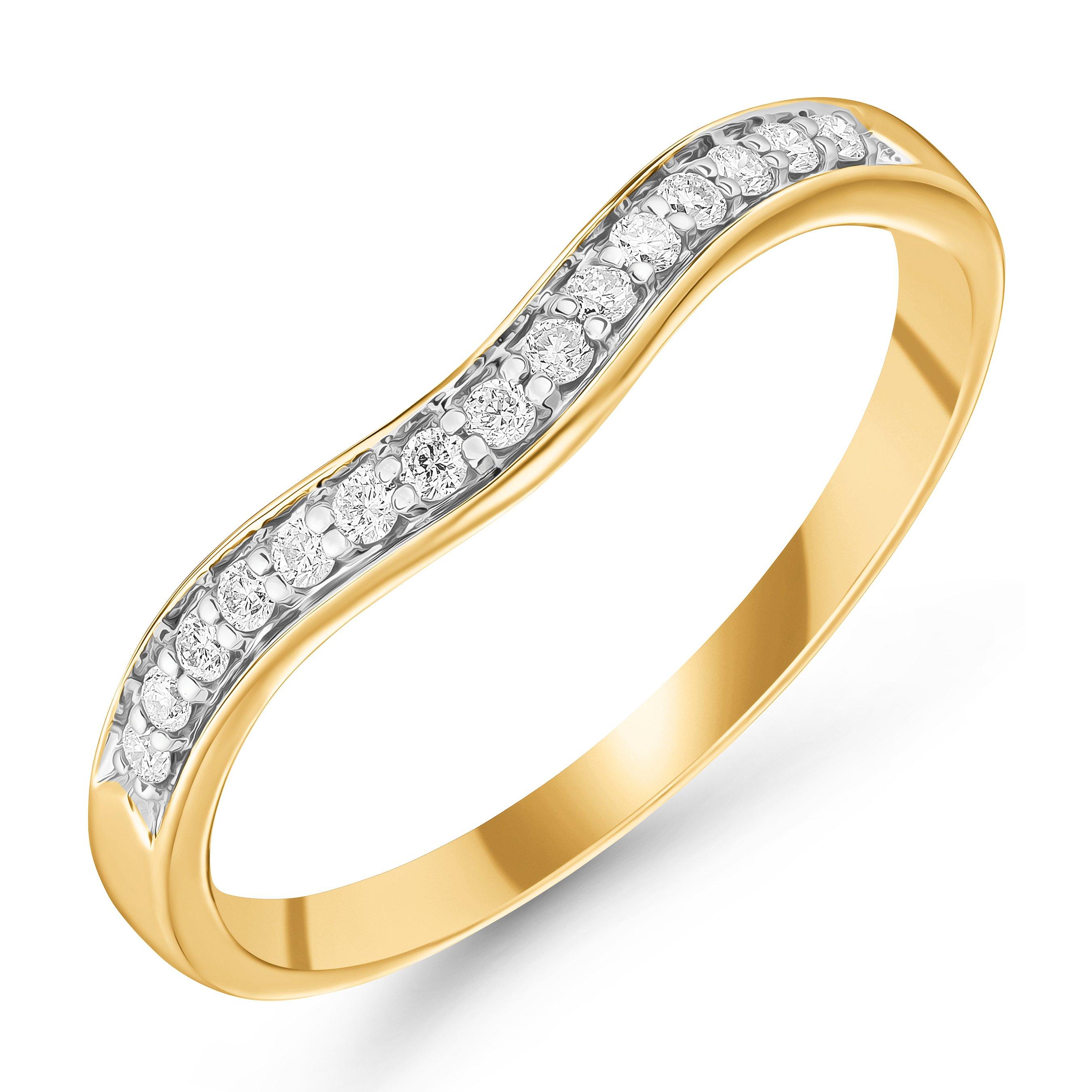 Beaverbrooks 9ct Yellow Gold Diamond Wedding Ring