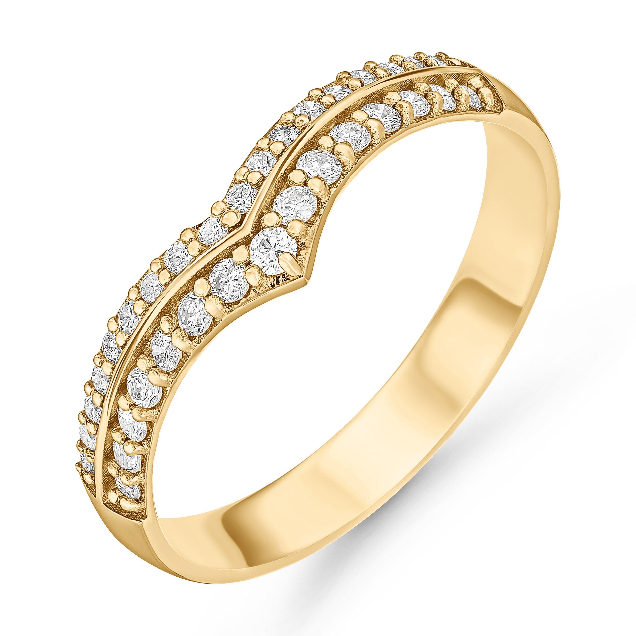 Beaverbrooks 9ct Yellow Gold Diamond Wedding Ring