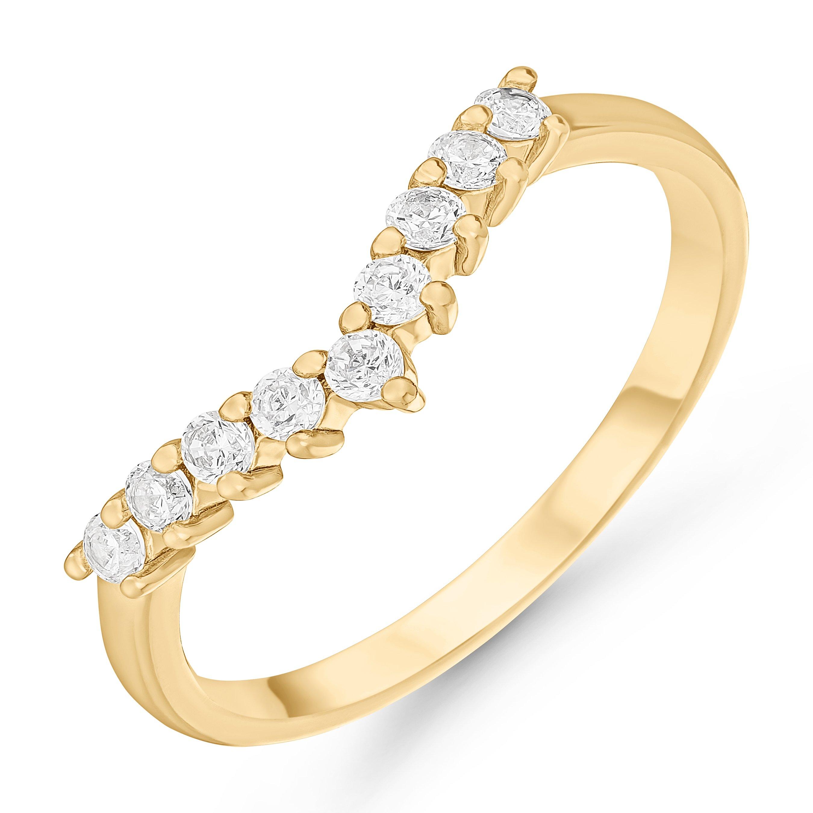 Beaverbrooks 18ct Yellow Gold Diamond Wedding Ring