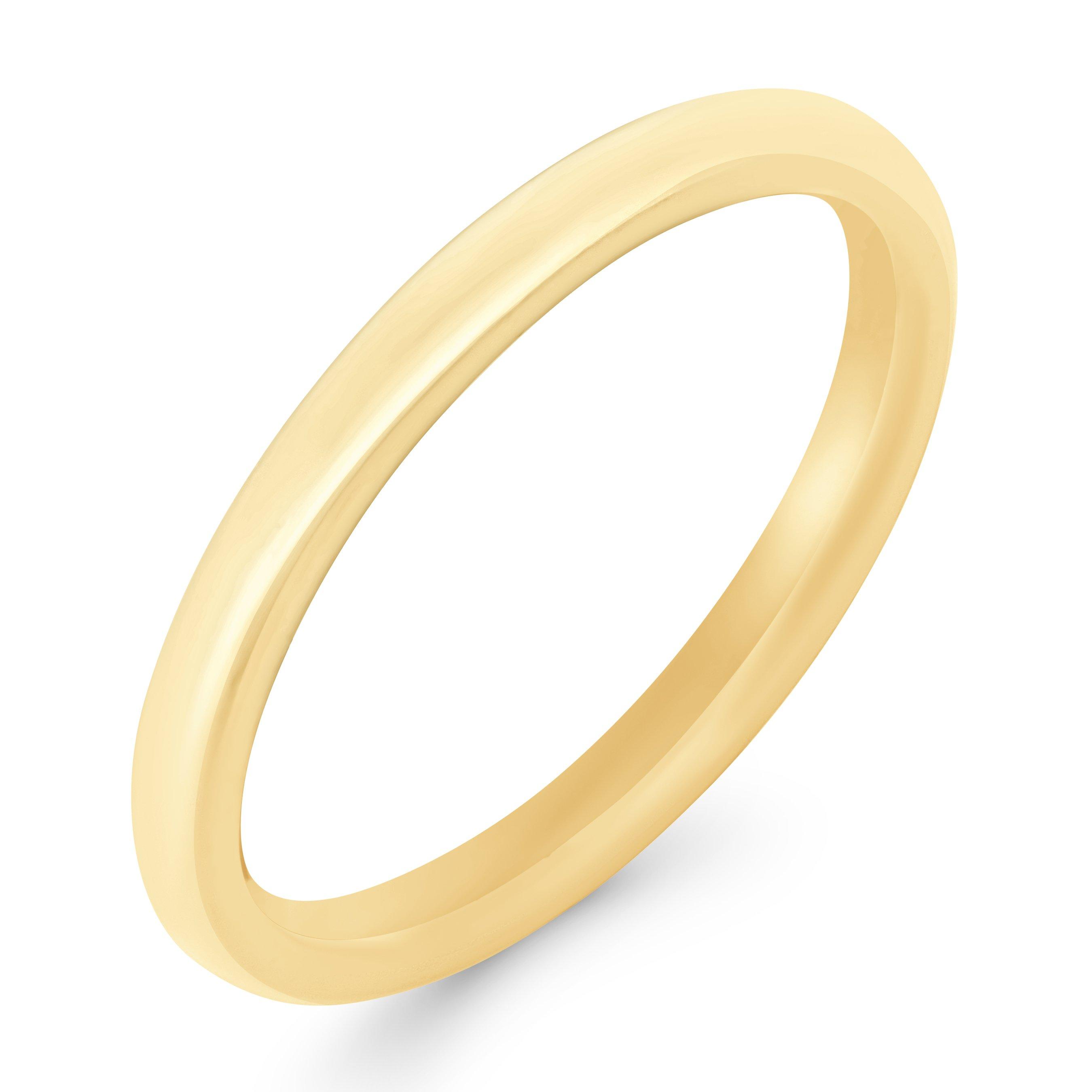 Beaverbrooks True 18ct Yellow Gold 2mm Wedding Ring