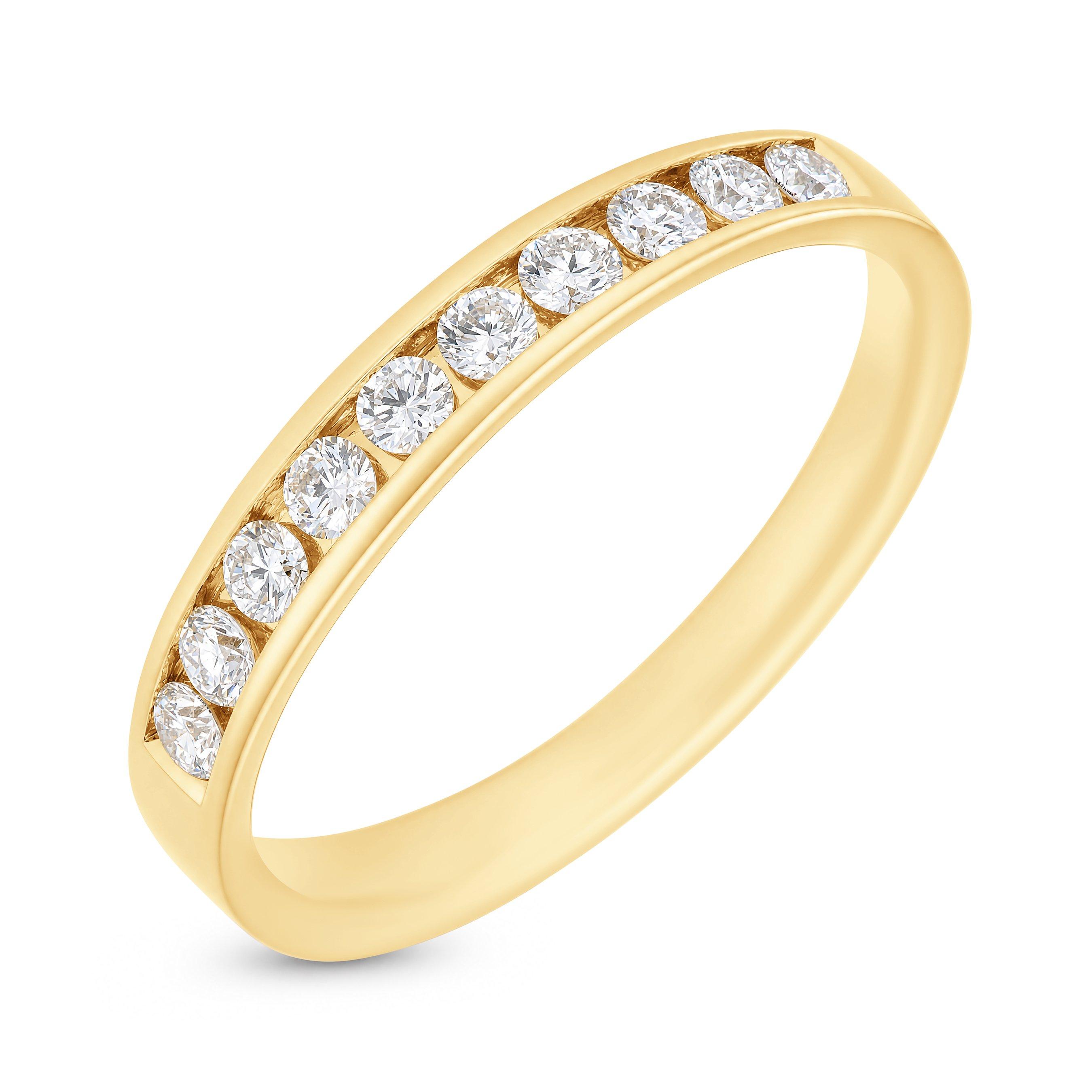 Maple Leaf Diamonds 18ct Yellow Gold Diamond Wedding Ring