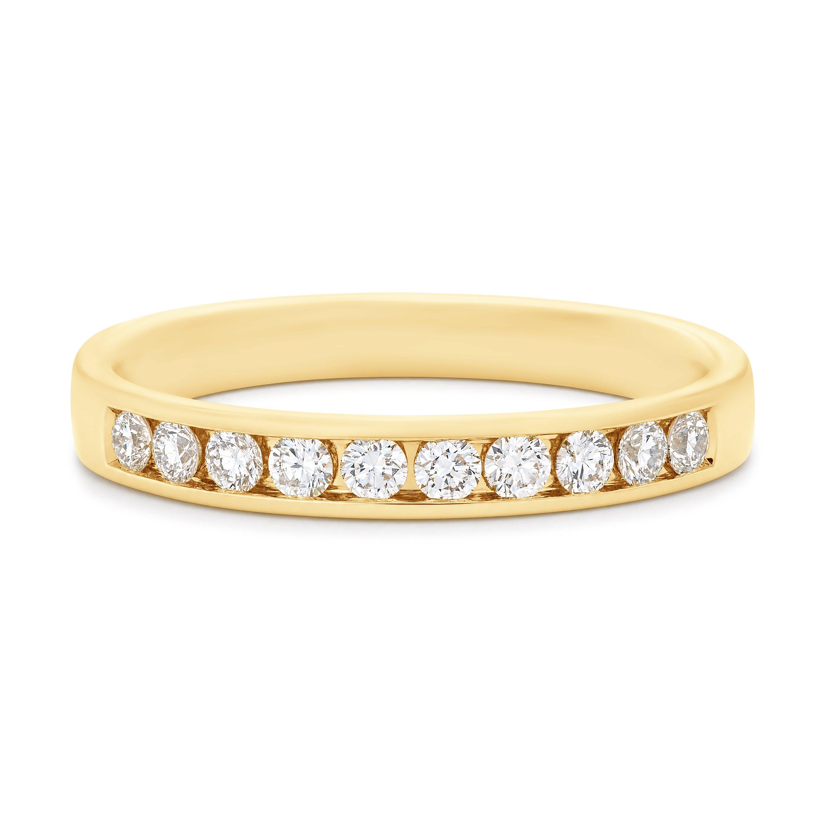 Maple Leaf Diamonds 18ct Yellow Gold Diamond Wedding Ring