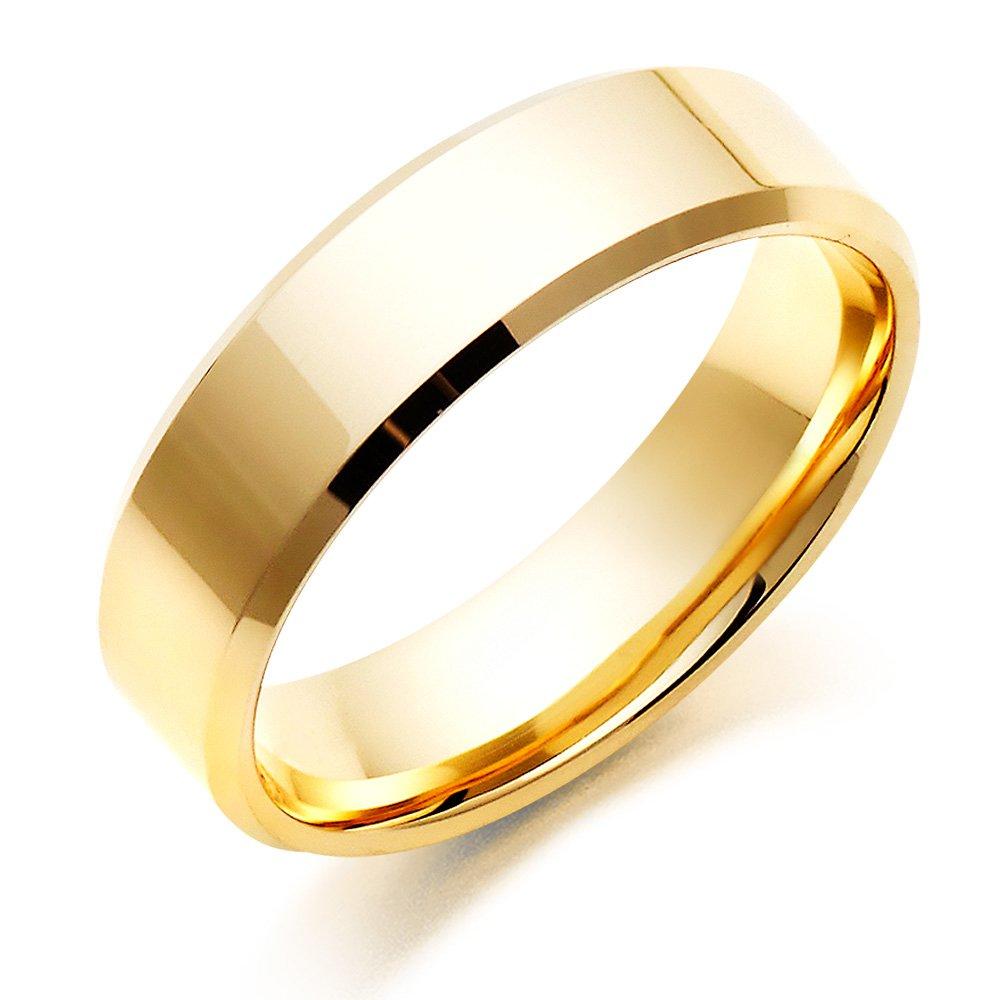 9ct Yellow Gold Men's Wedding Ring | 0004984 | Beaverbrooks the Jewellers