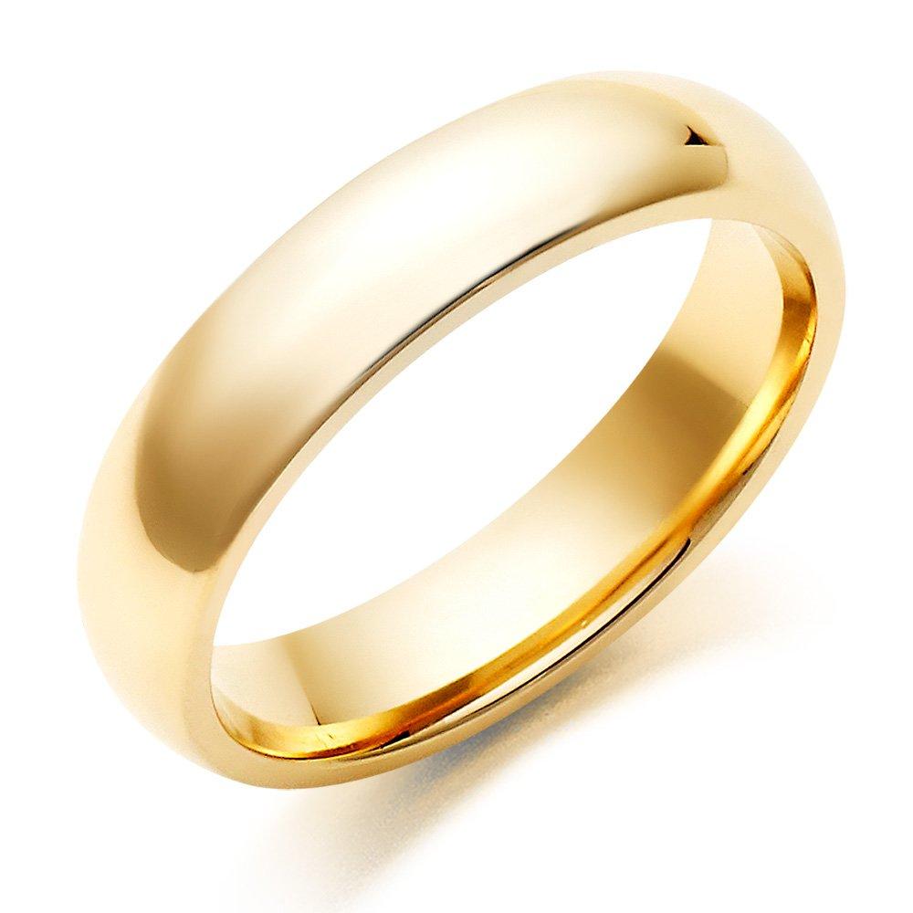 9ct Yellow Gold 5mm Men's Wedding Ring