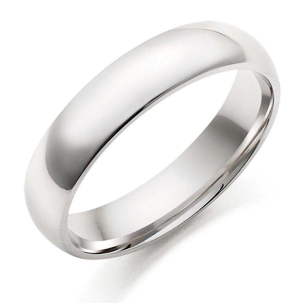 9ct White Gold Men's Wedding Ring | 0004987 | Beaverbrooks the Jewellers