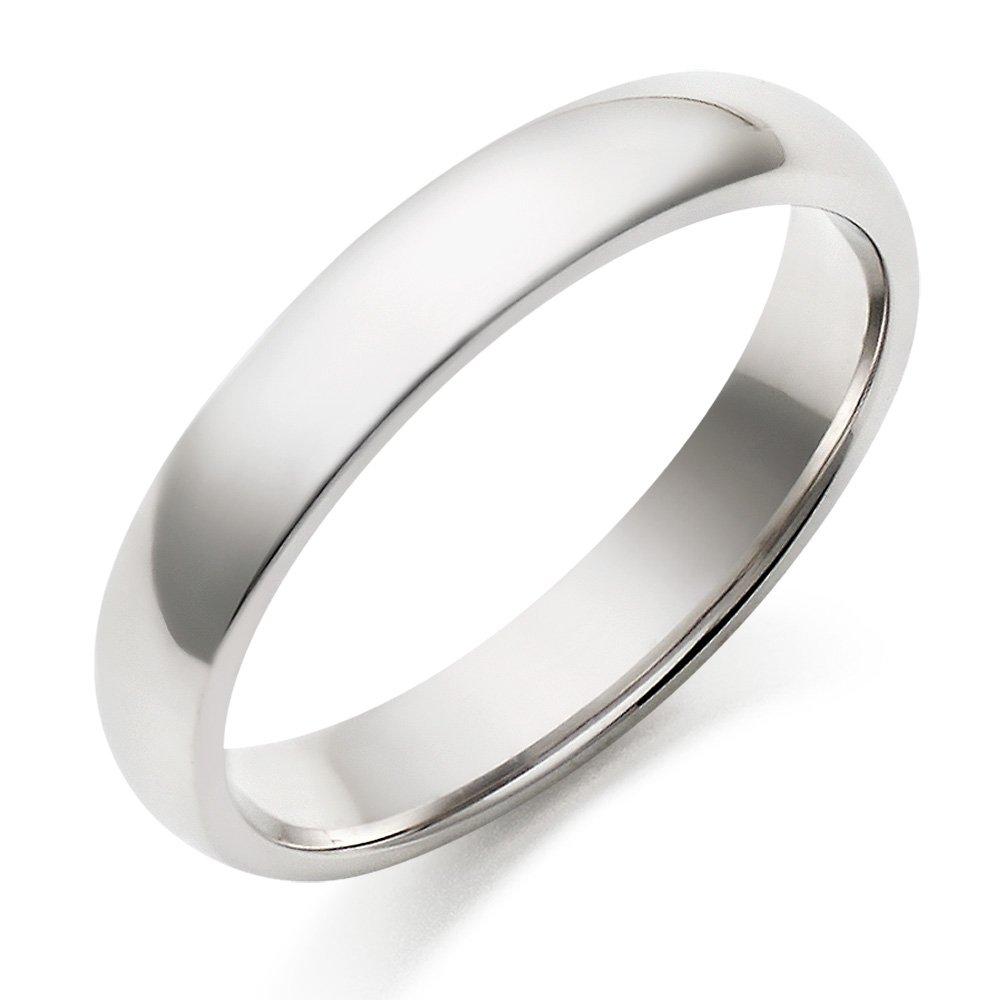 9ct White Gold Men's Wedding Ring | 0005002 | Beaverbrooks the Jewellers