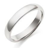 9ct White Gold Men's Wedding Ring