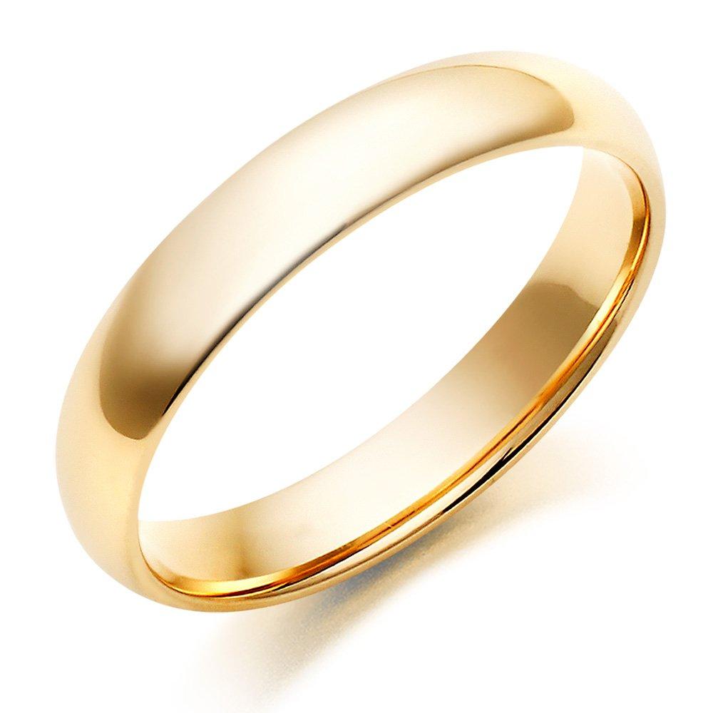 Simple gold mens hot sale wedding band