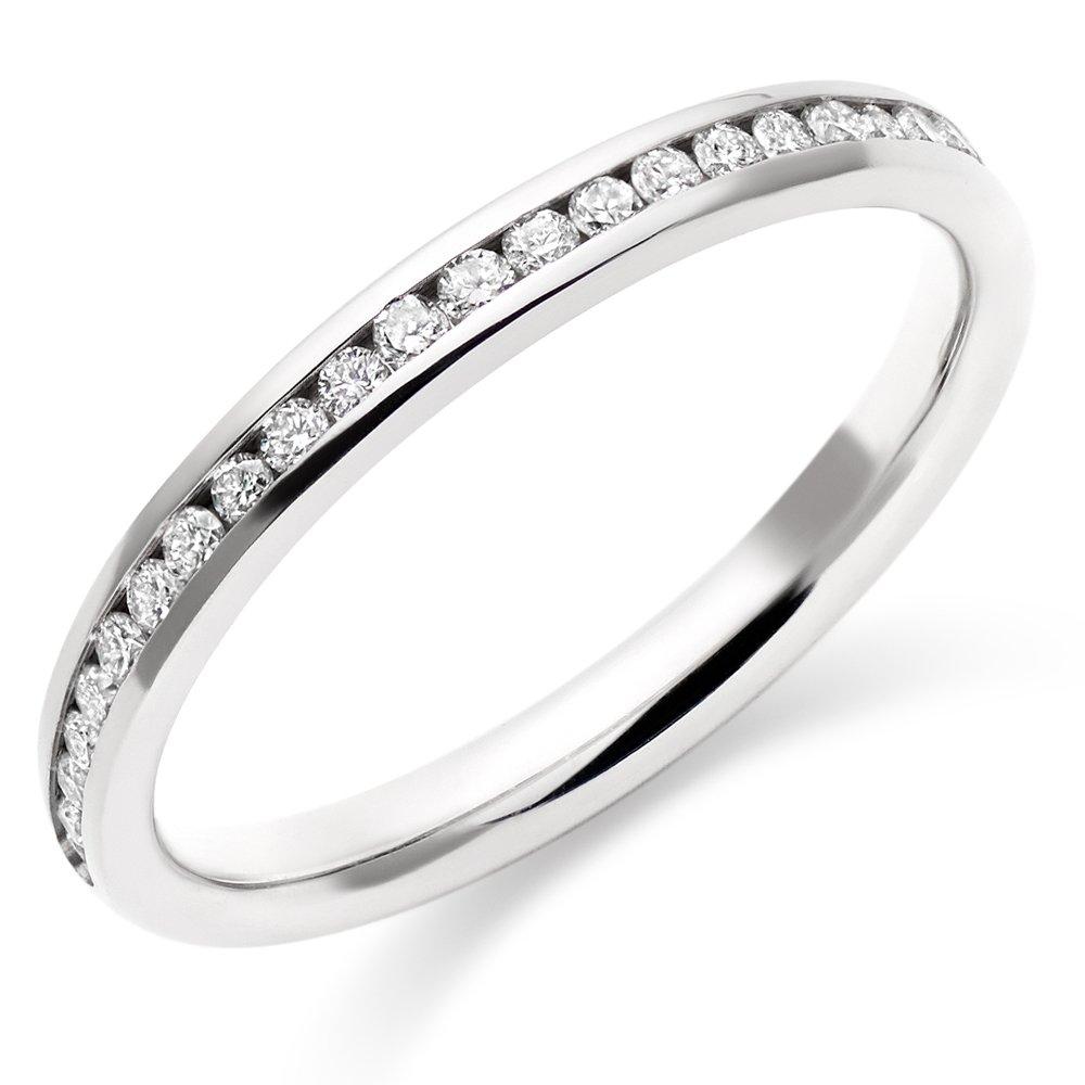 9ct White Gold Diamond Wedding Ring | 0005021 | Beaverbrooks the Jewellers