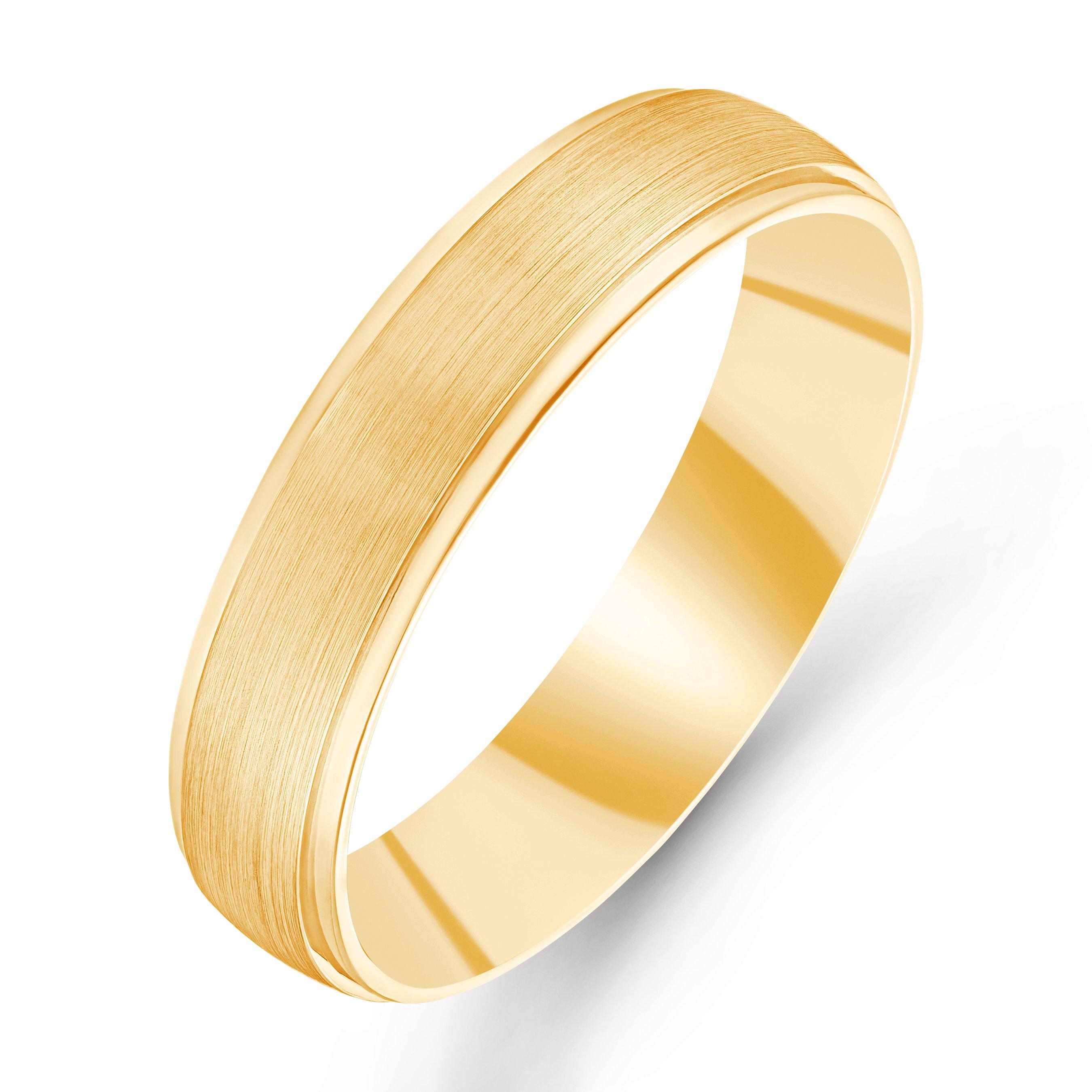 Gold Band Wedding Rings For Men Black Pre-Owned Vintage 1925 22ct