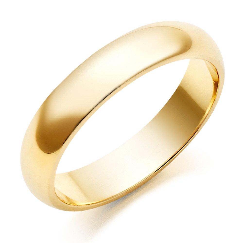 Simple yellow gold hot sale wedding band