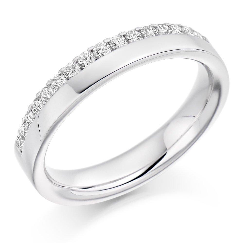 18ct White Gold Diamond Wedding Ring | 0005102 | Beaverbrooks the Jewellers