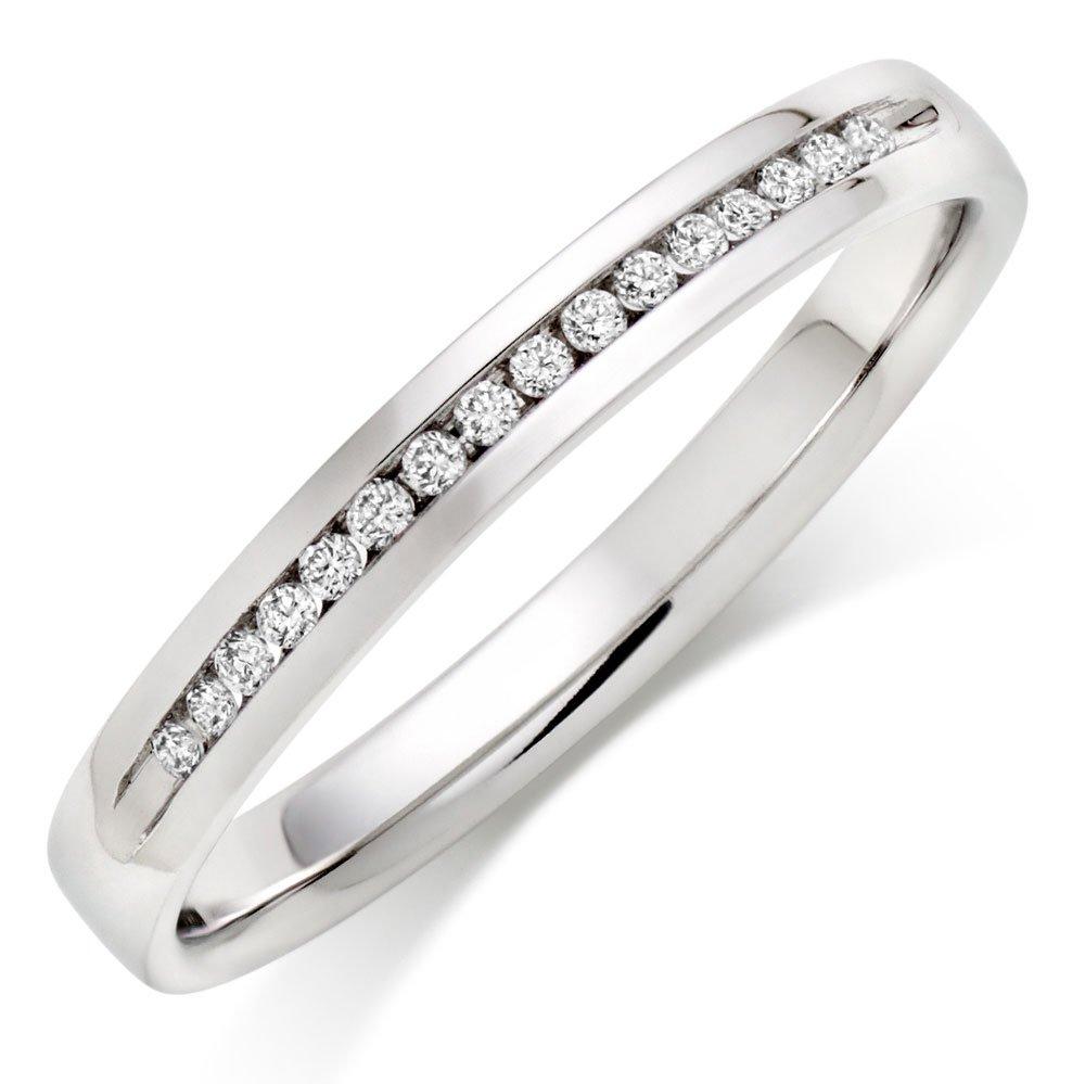 18ct White Gold Diamond Wedding Ring | 0007291 | Beaverbrooks the Jewellers