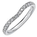 Maple Leaf Diamonds 18ct White Gold Diamond Shaped Wedding Ring ...