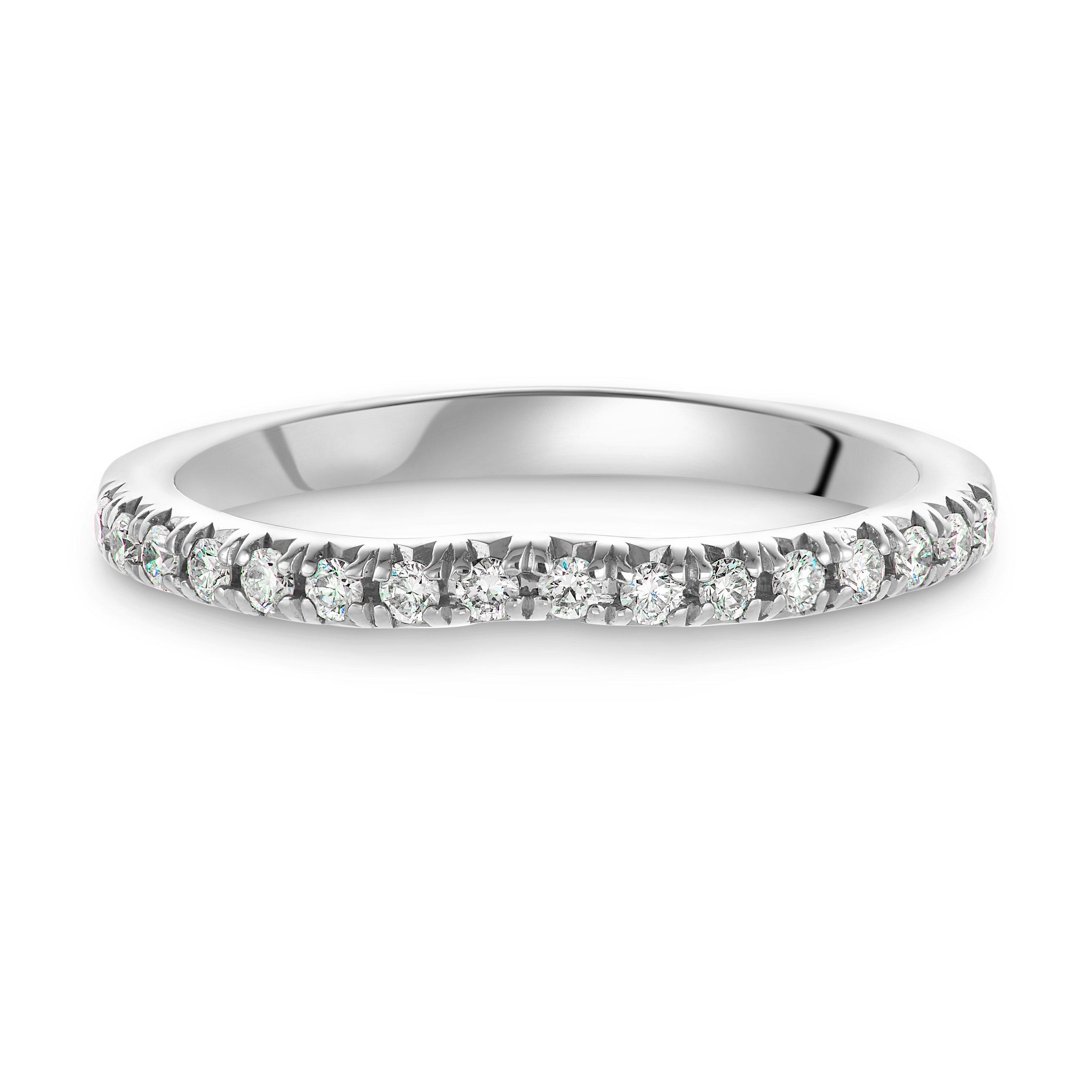 18ct White Gold Diamond Half Eternity Wedding Ring | 0012327 ...