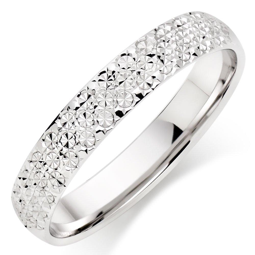 Wedding rings women white on sale gold