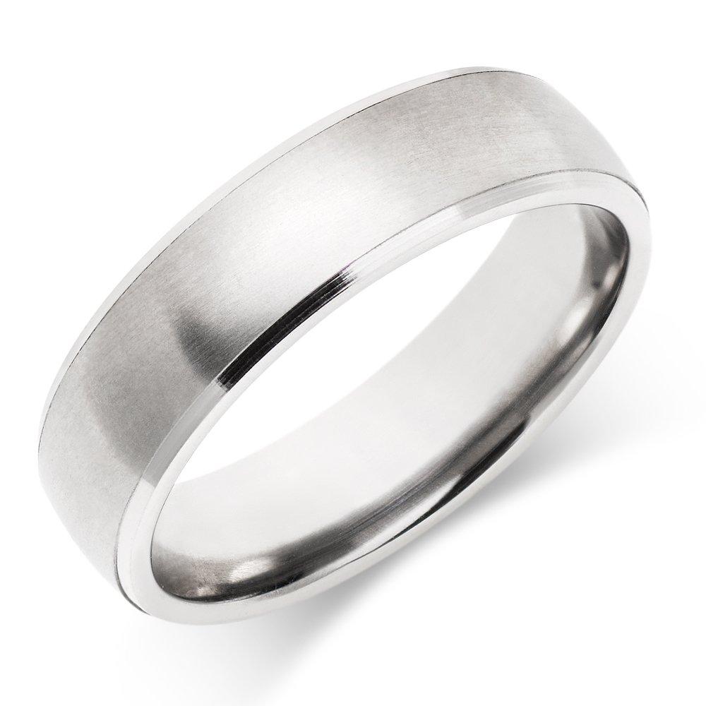 Palladium brushed deals wedding band