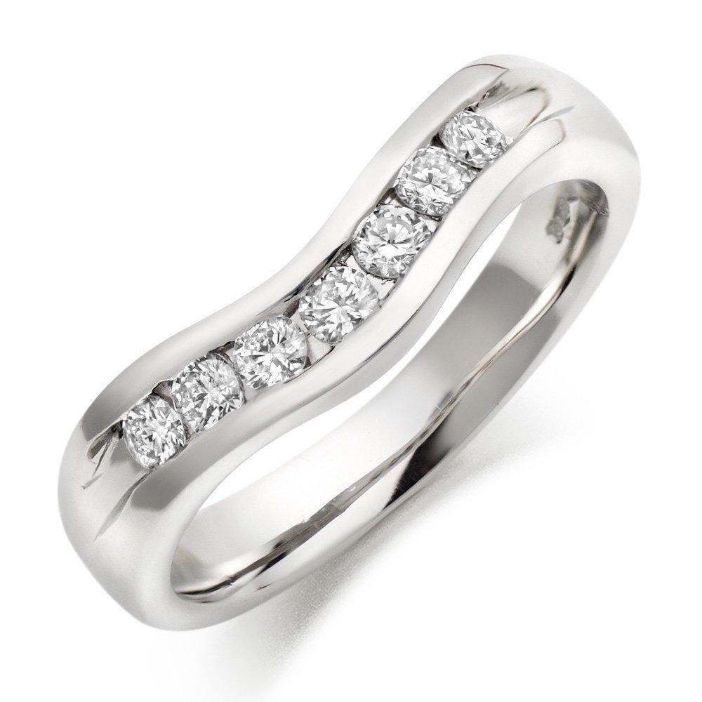 Platinum Diamond Shaped Wedding Ring 0005151 Beaverbrooks the Jewellers