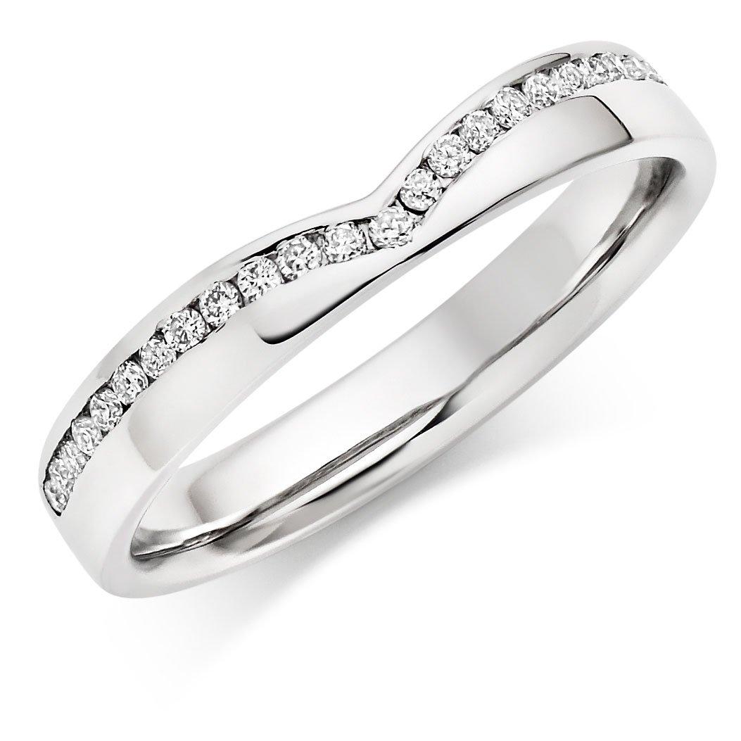 Platinum Diamond Shaped Wedding Ring | 0010664 | Beaverbrooks the Jewellers