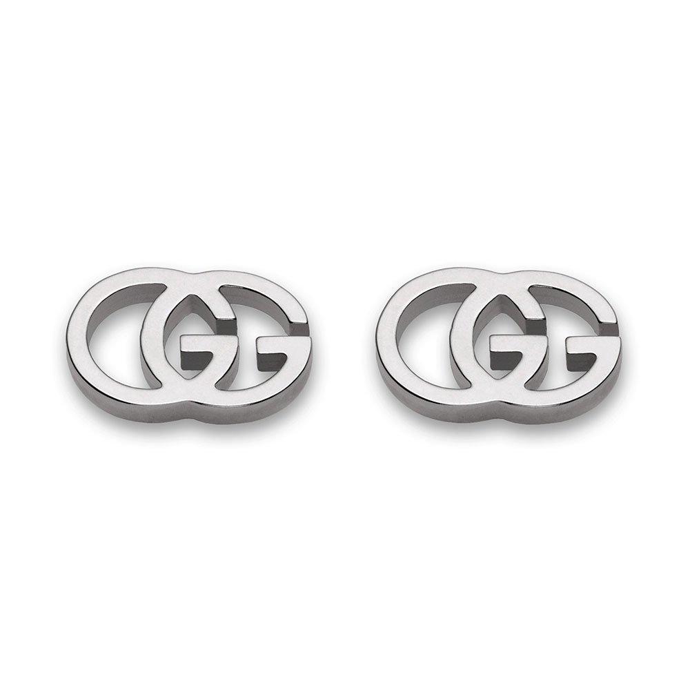 Gucci GG Running Tissue 18ct White Gold Stud Earrings