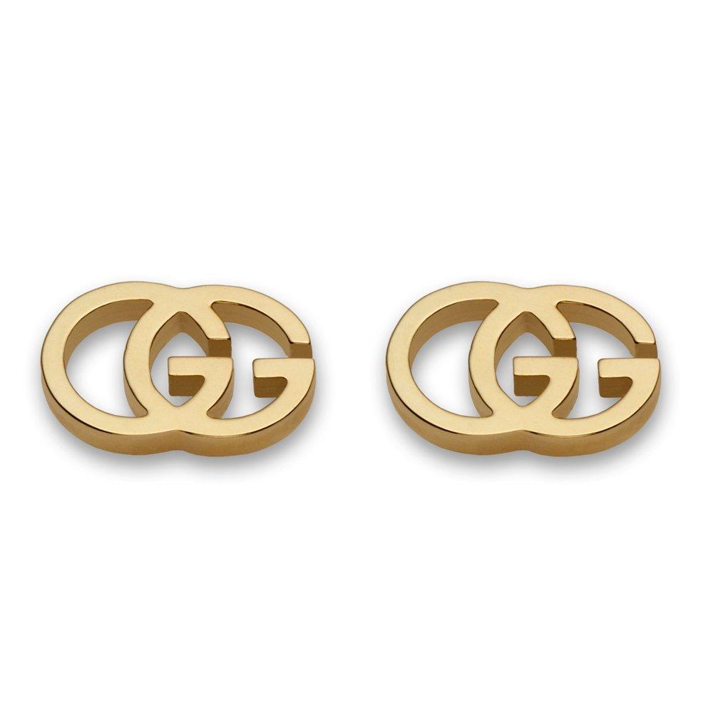Gucci GG Tissue 18ct Gold Stud Earrings | 0005220 | Beaverbrooks the  Jewellers
