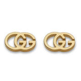 Gucci GG Tissue 18ct Gold Stud Earrings