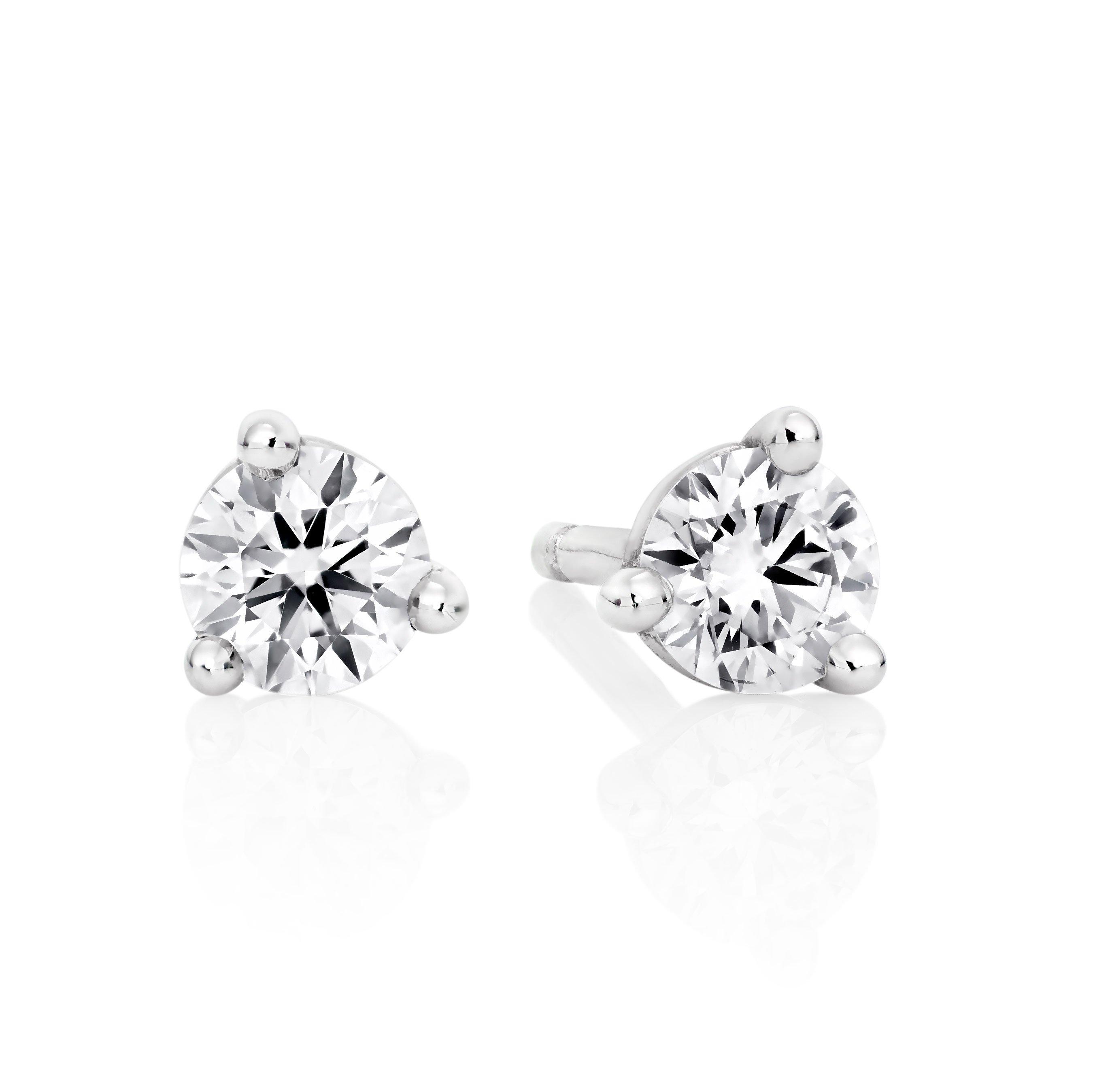 Hearts On Fire 18ct White Gold Diamond Earrings