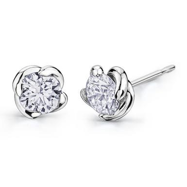 Maple Leaf Diamonds Wind's Embrace 18ct Diamond Stud Earrings