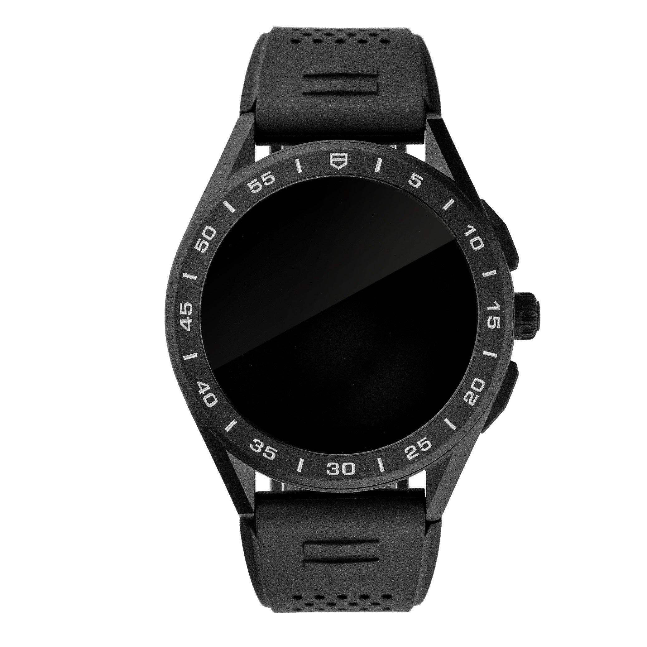 Tag heuer connected 2021 steel and black ceramic online smartwatch