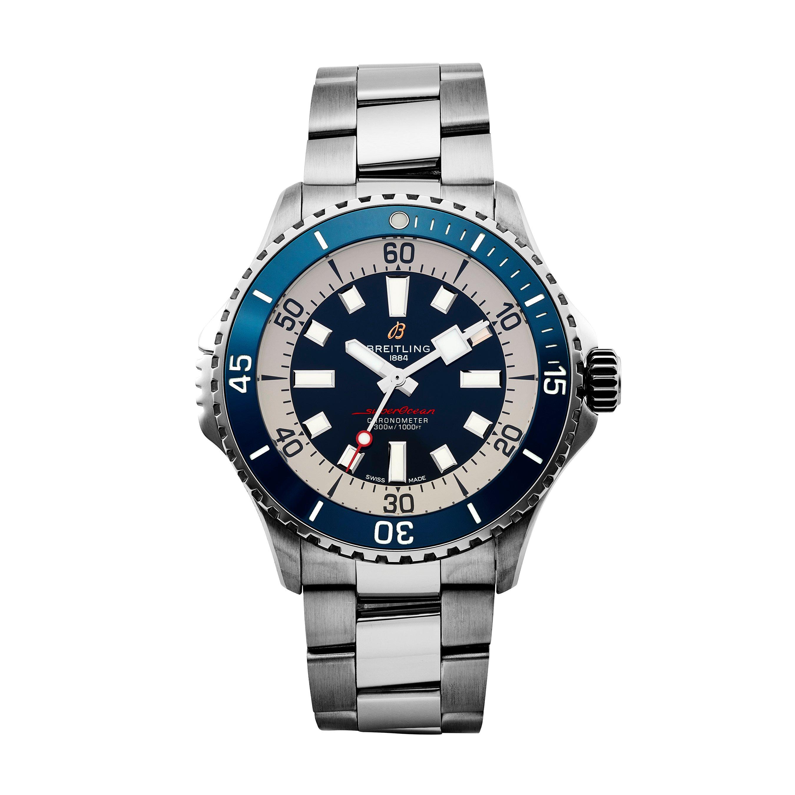 Breitling Pre-Owned Superocean III Blue 46 Automatic Men’s Watch ...