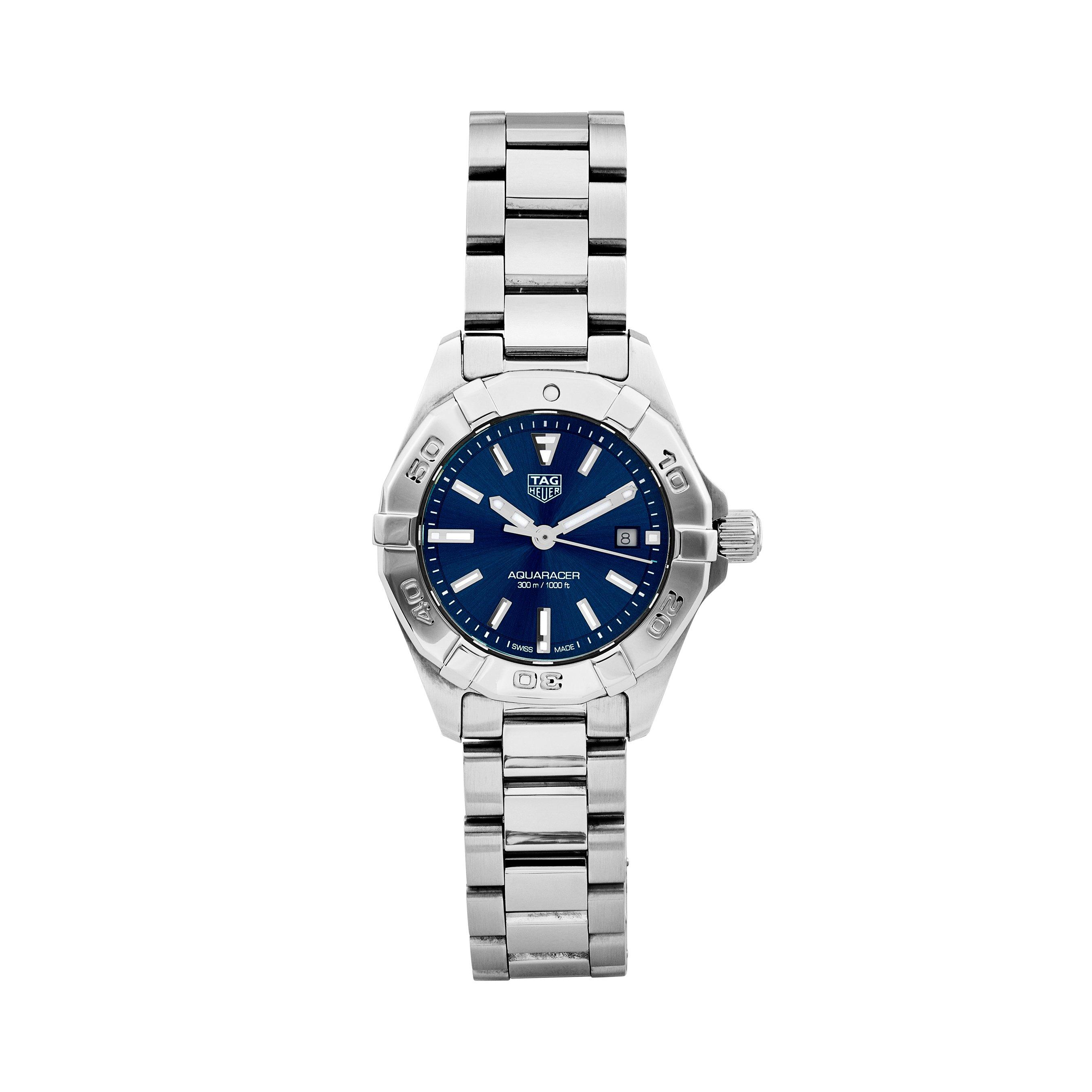 TAG Heuer Pre-Owned Aquaracer Stainless Steel Quartz Ladies Watch ...