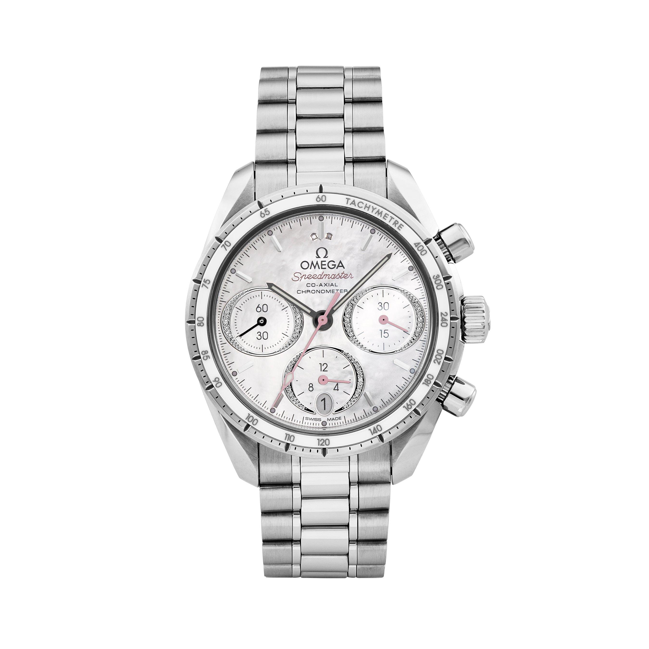 OMEGA Pre Owned Speedmaster Automatic Chronograph Diamond Ladies