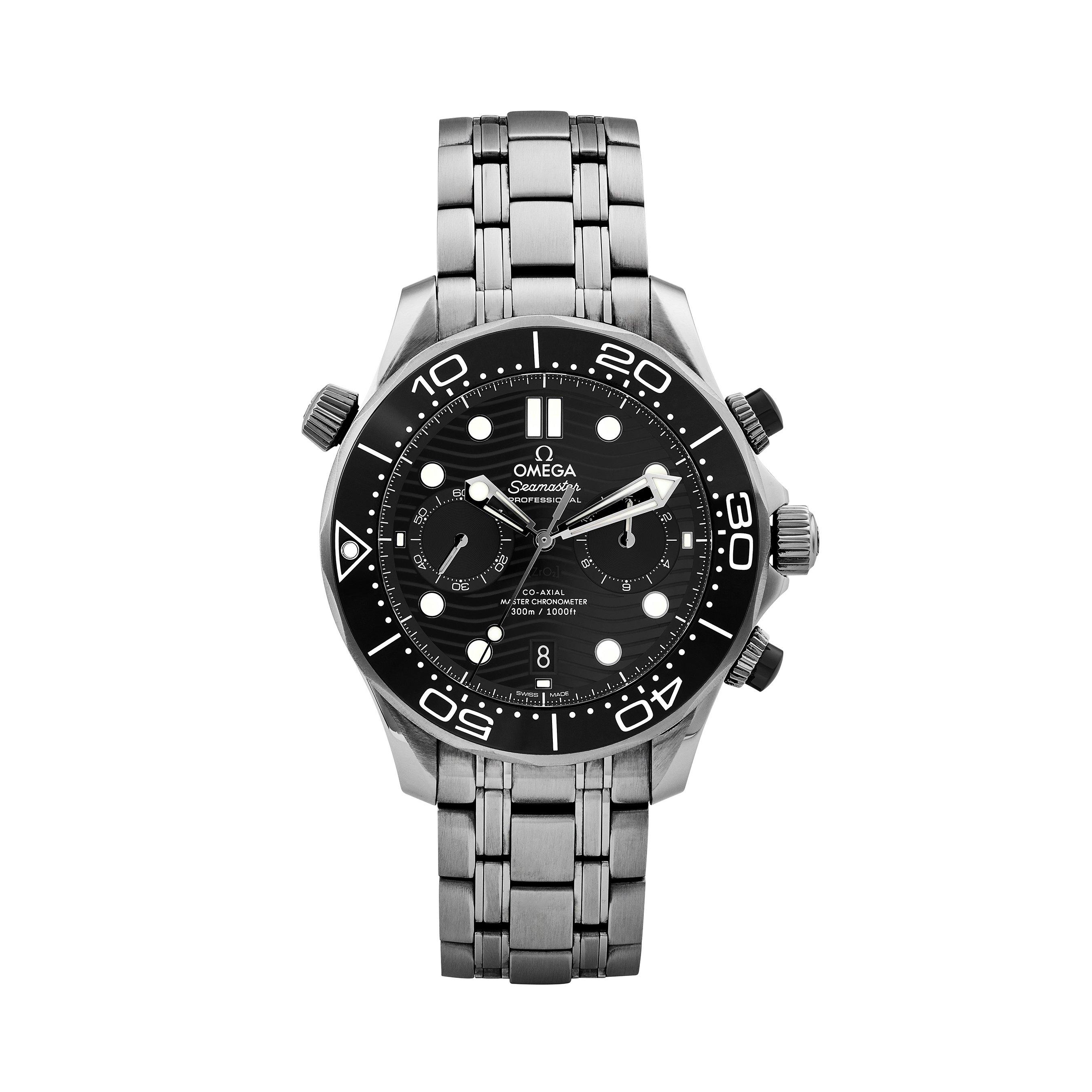 OMEGA Pre Owned Seamaster Diver 300m 44 Chronograph Automatic Men s Watch M118305 44 mm Black Dial Beaverbrooks